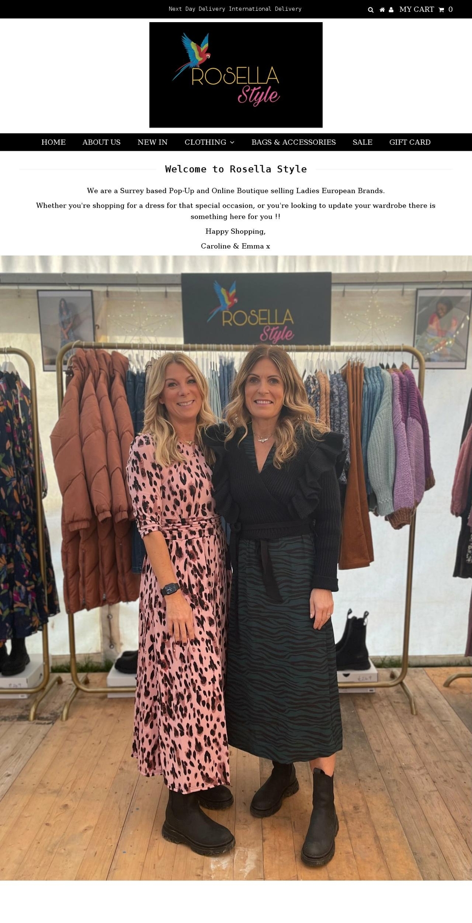 rosellastyle.com shopify website screenshot