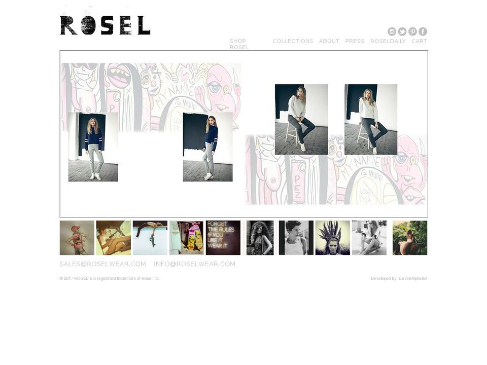 roselwear.com shopify website screenshot