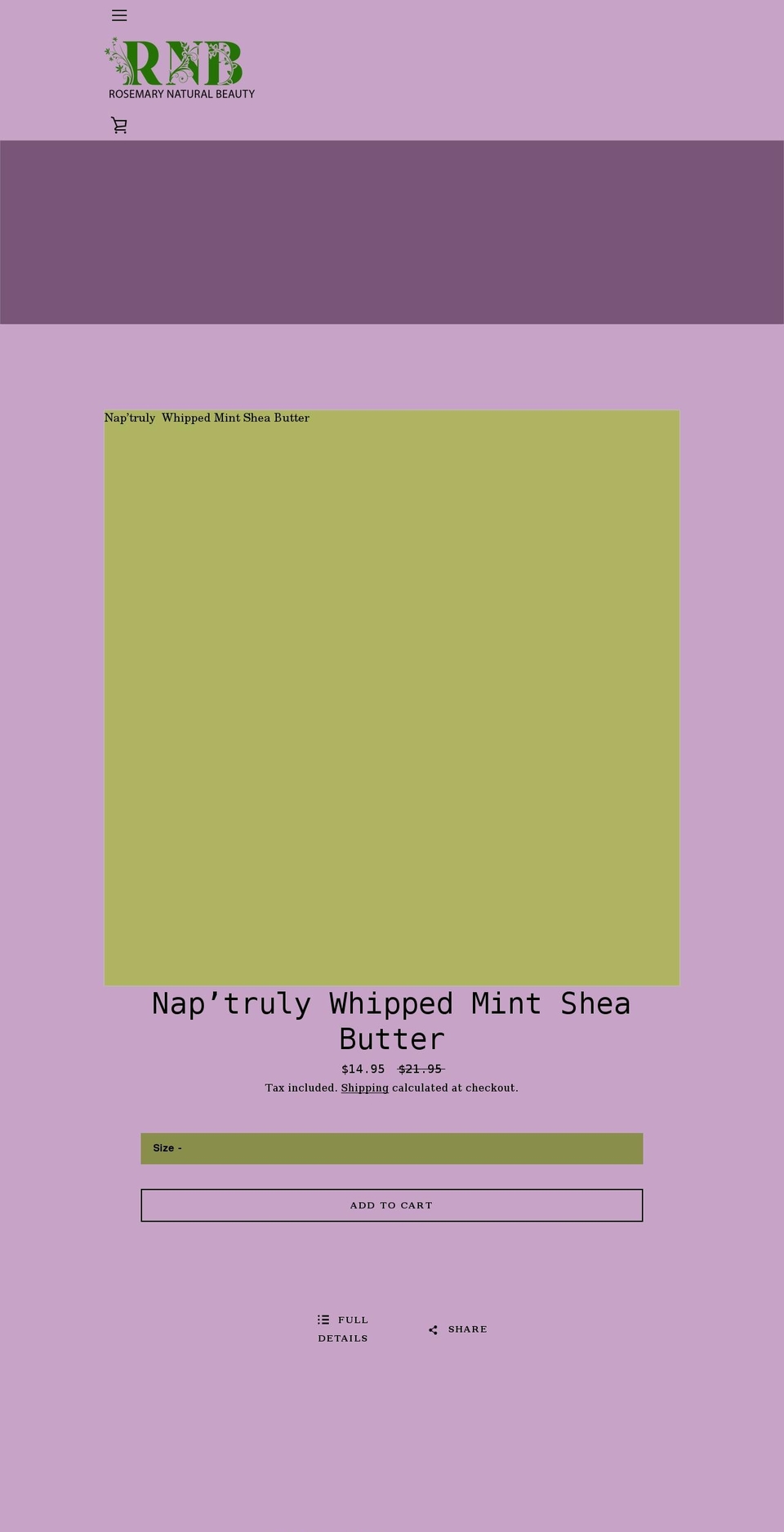 rosemarynaturalbeautyllc.com shopify website screenshot