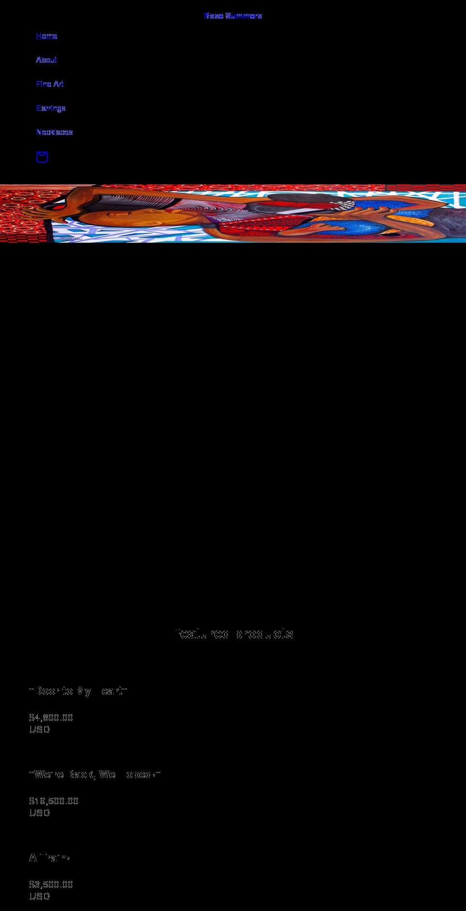 rosemarysummers.com shopify website screenshot