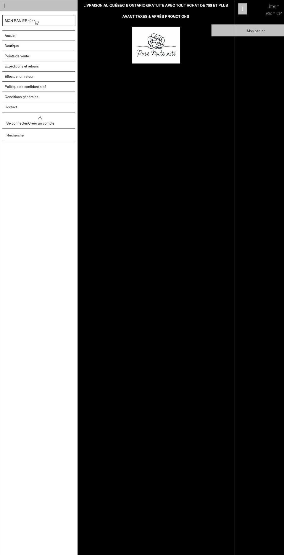 rosematernite.com shopify website screenshot