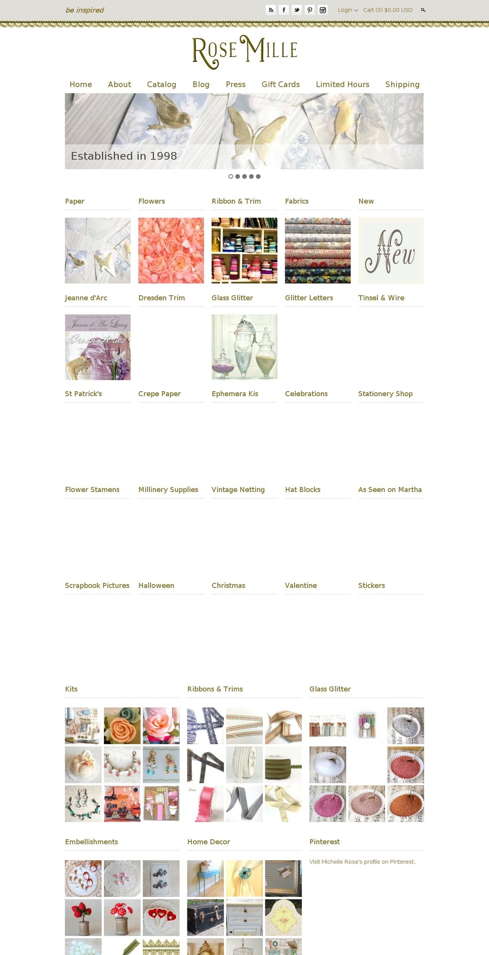 rosemille.com shopify website screenshot