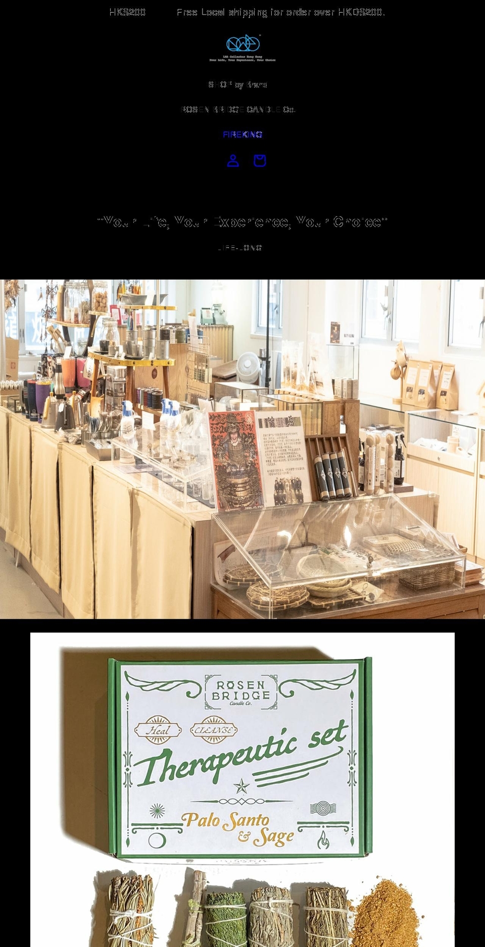 rosenbridgecandle.com — Shopify storefront screenshot
