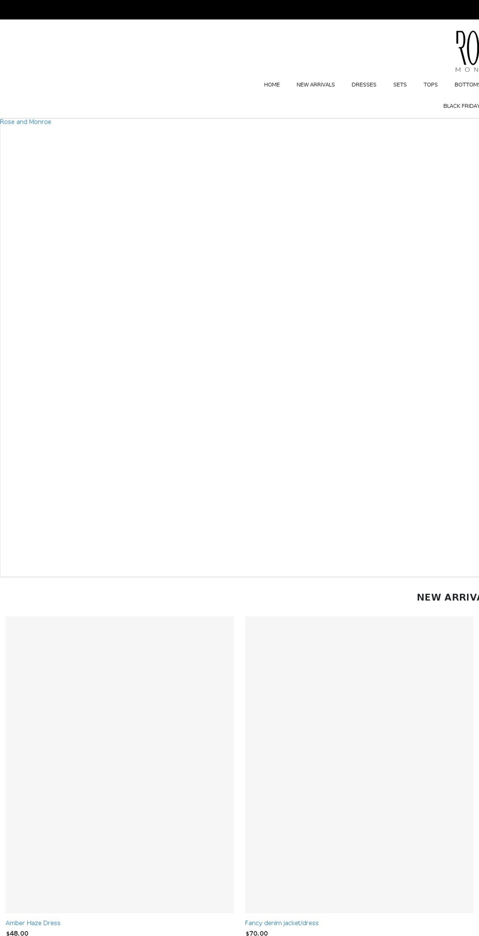 rosenmonroe.com shopify website screenshot
