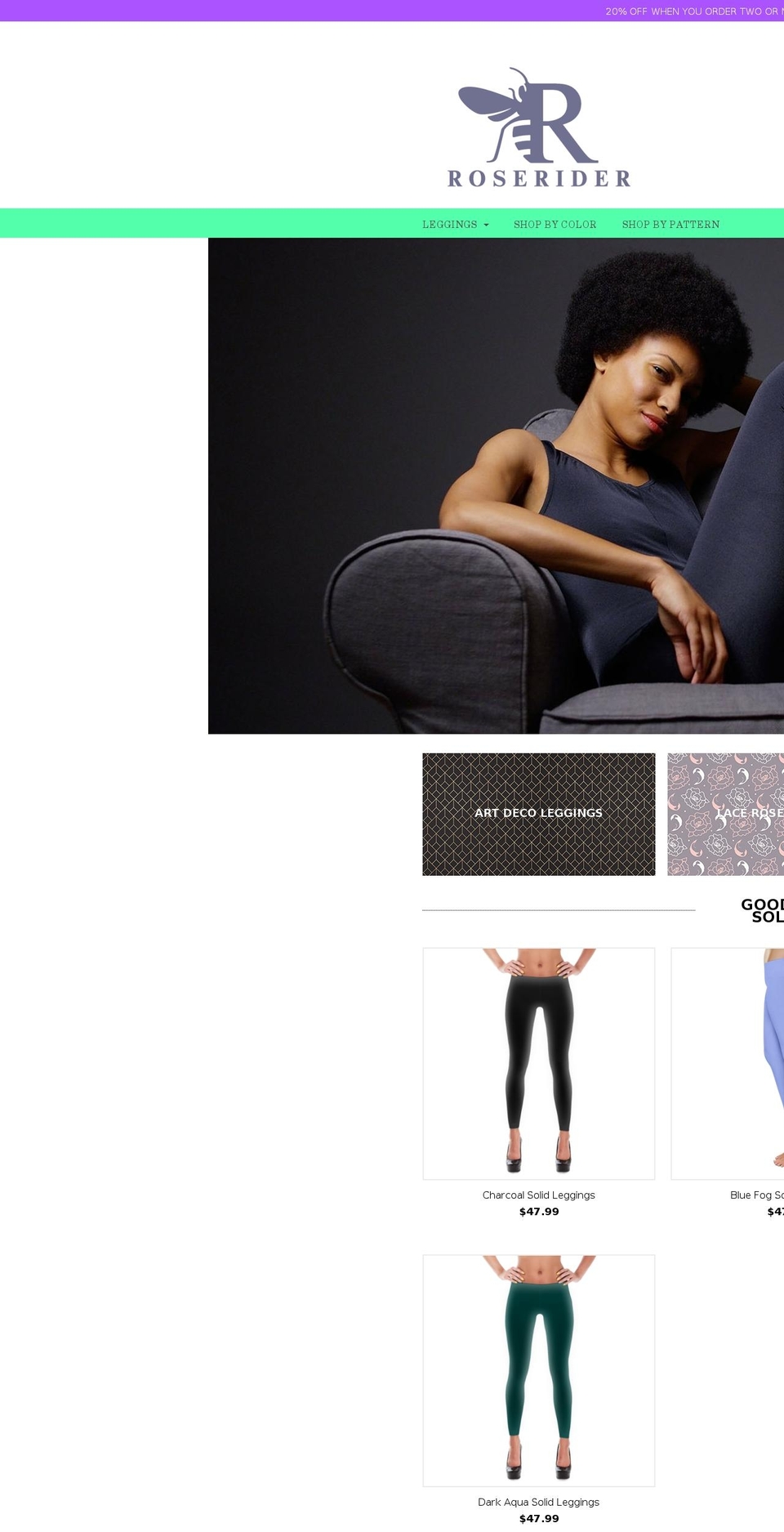 roserider.com — Shopify storefront screenshot