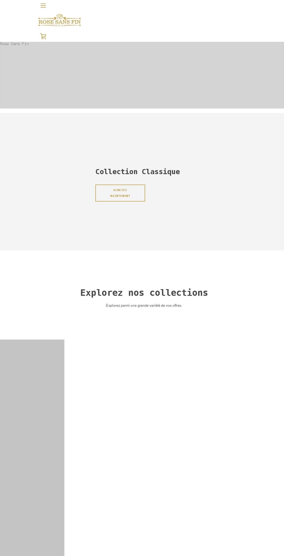 rosesansfin.com shopify website screenshot