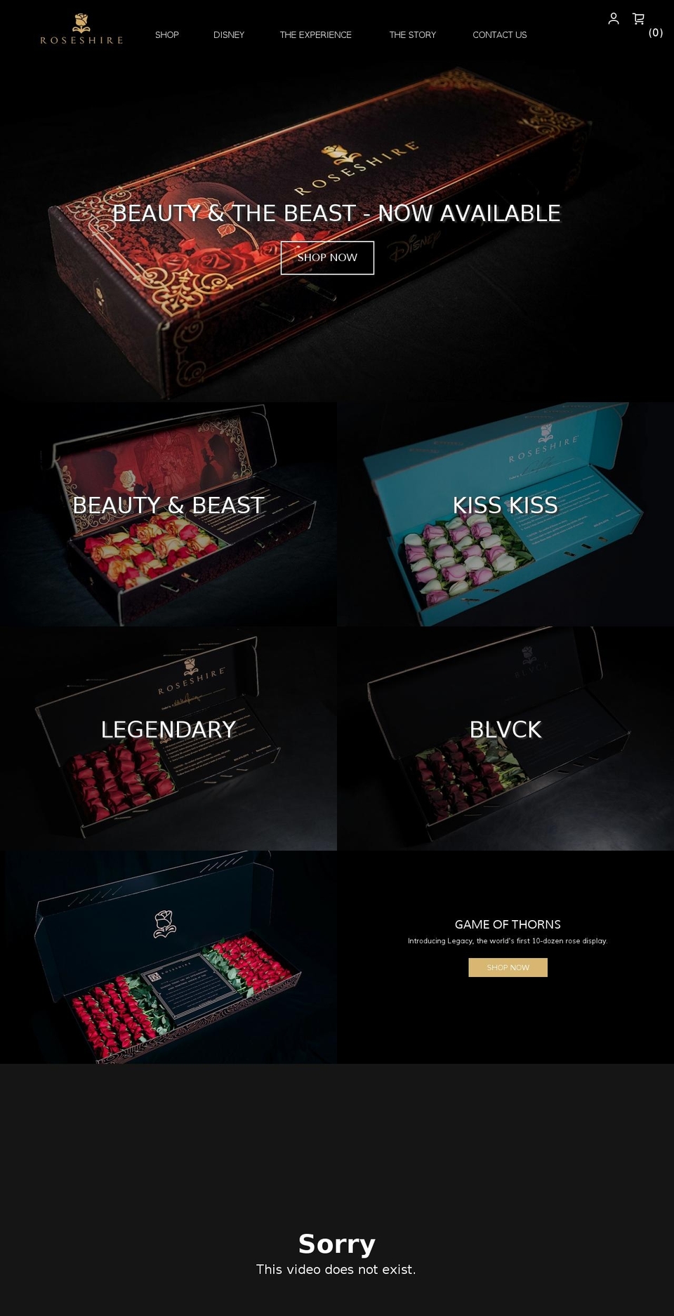 roseshire.com shopify website screenshot