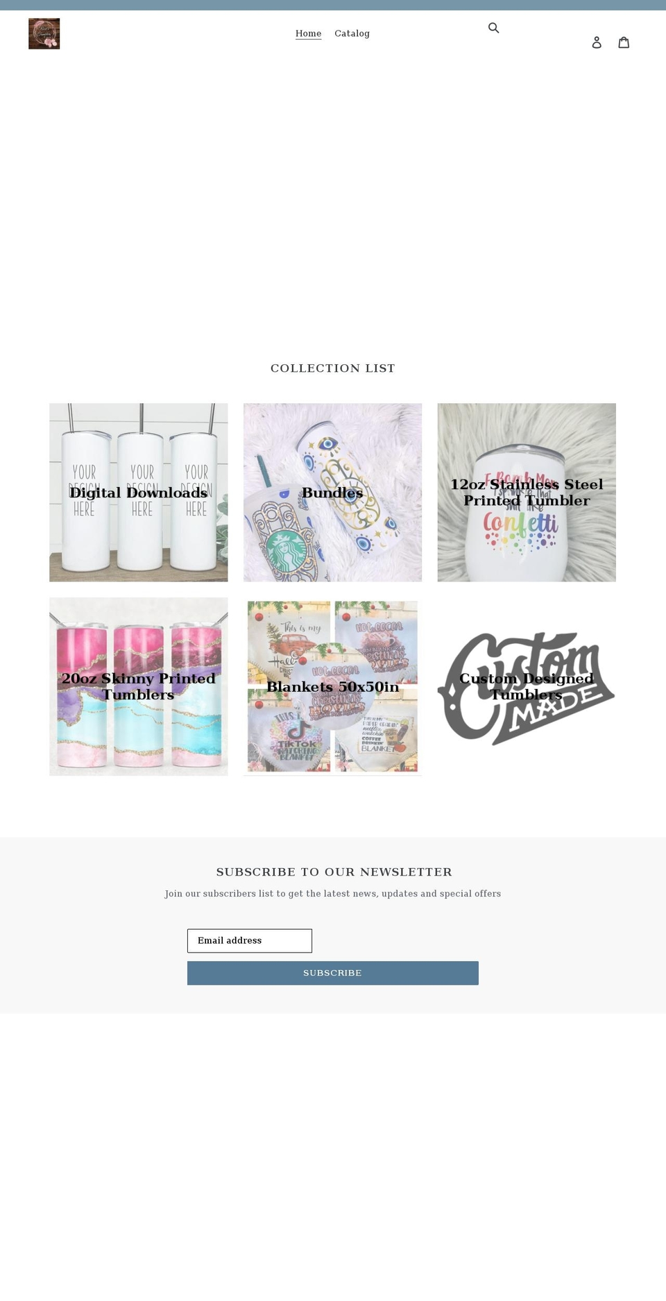 rosestumblers.com shopify website screenshot