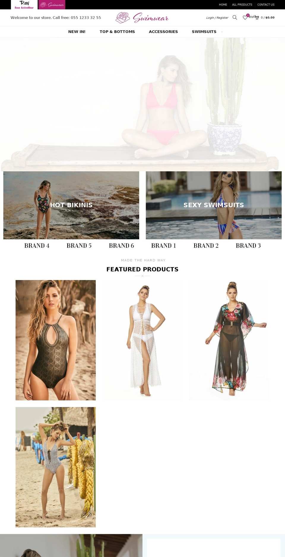 roseswimwear.com — Shopify storefront screenshot