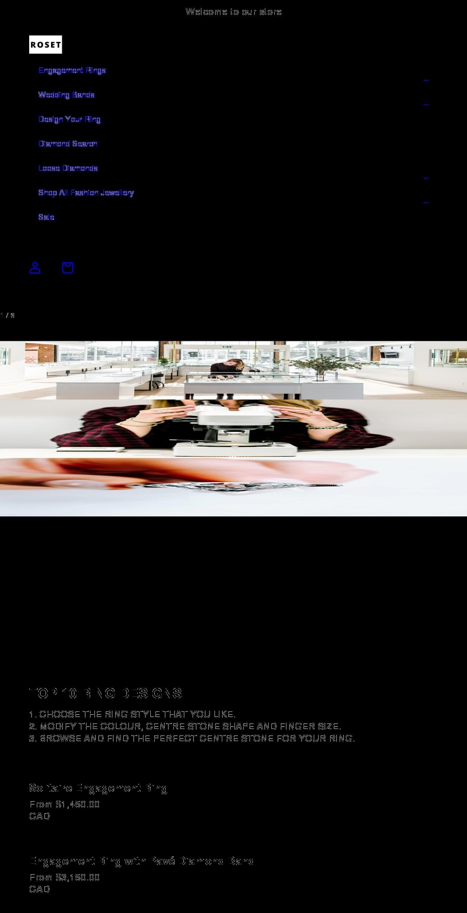 roset.net shopify website screenshot