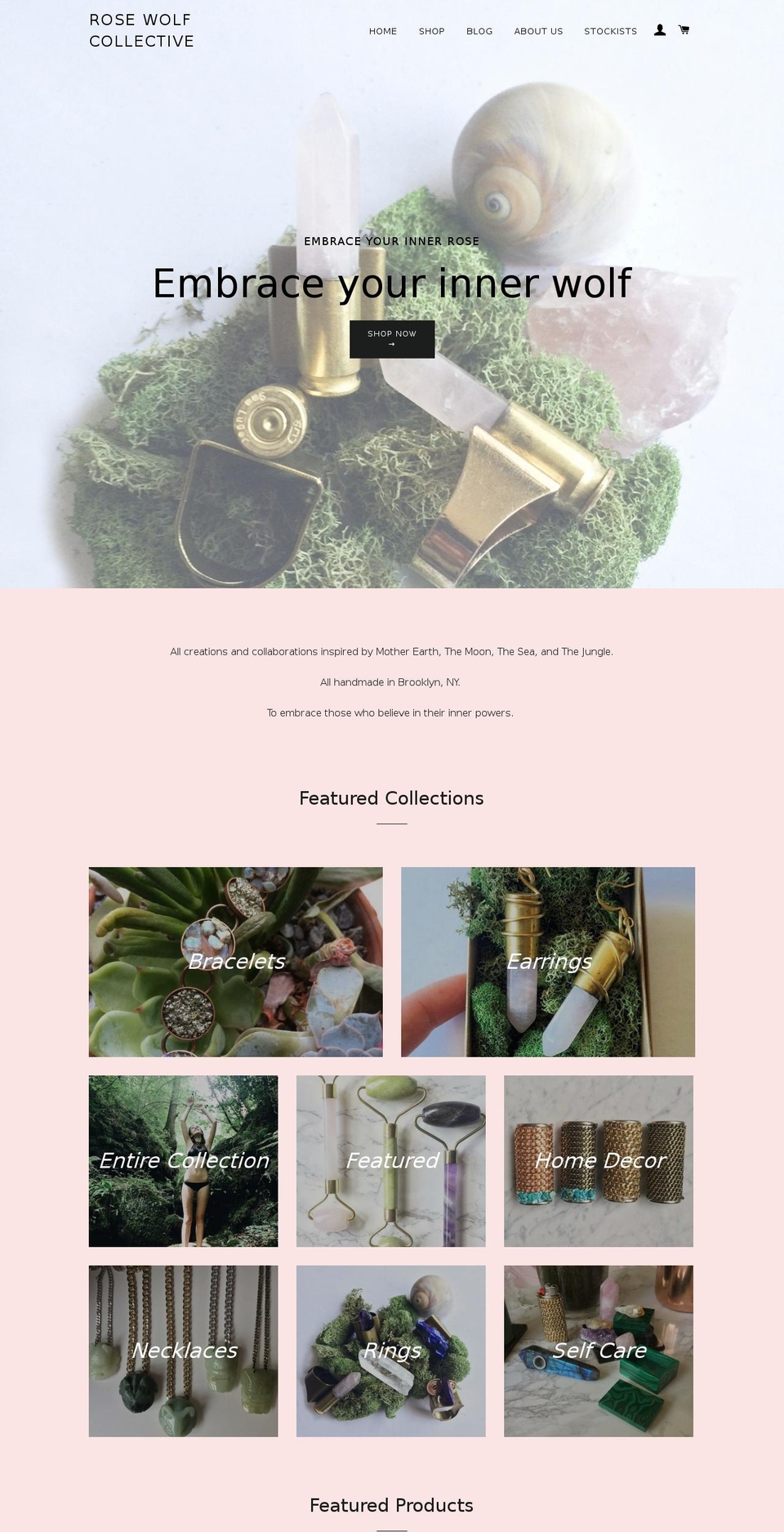rosewolfcollective.com — Shopify storefront screenshot