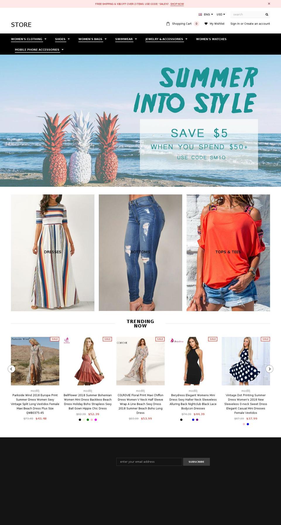 rosewr.com — Shopify storefront screenshot