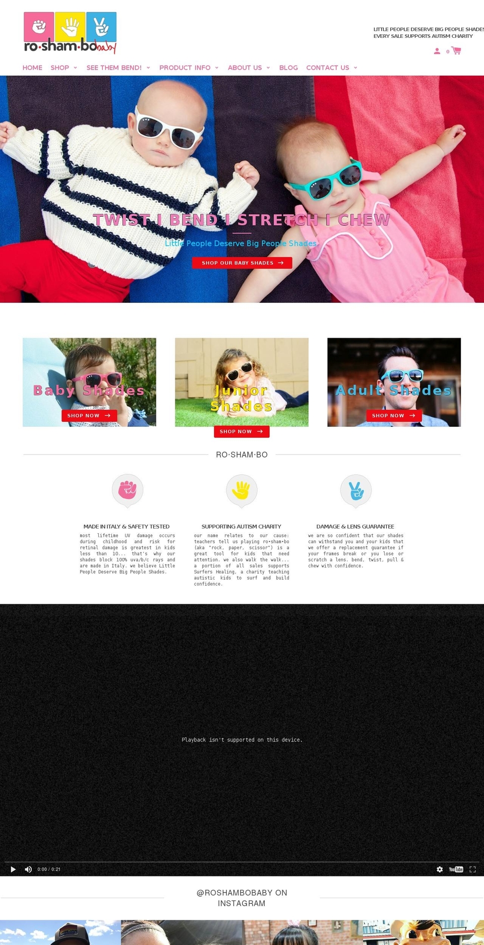 roshambo-baby-2016 Shopify theme site example roshambojr.com