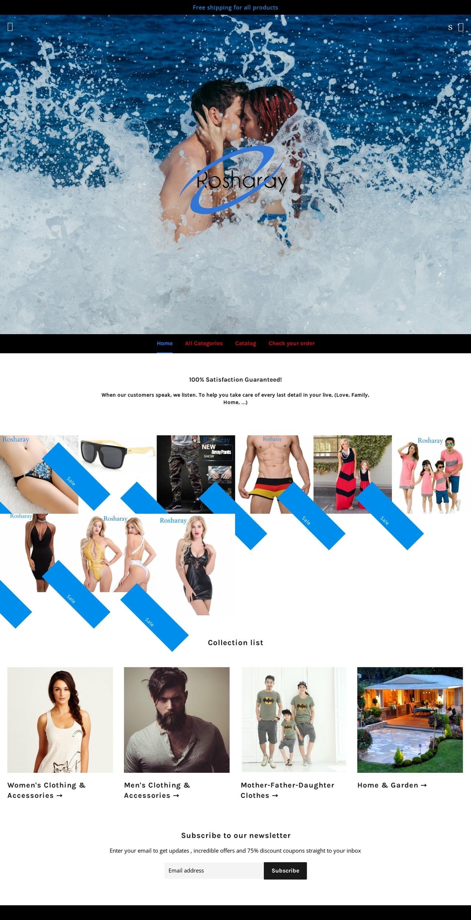 rosharay.com — Shopify storefront screenshot
