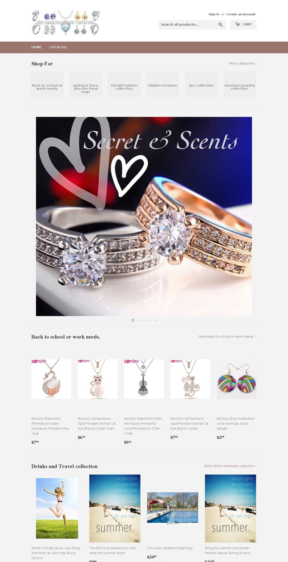 rosie-secret-and-scent.com — Shopify storefront screenshot