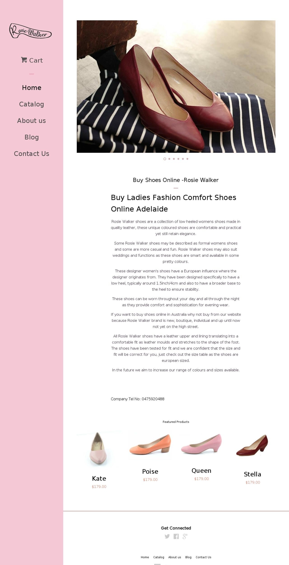 rosie-walker.com shopify website screenshot