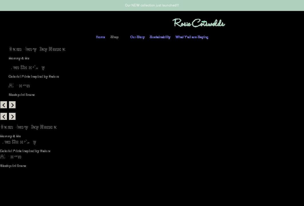 rosiecotswolds.com shopify website screenshot