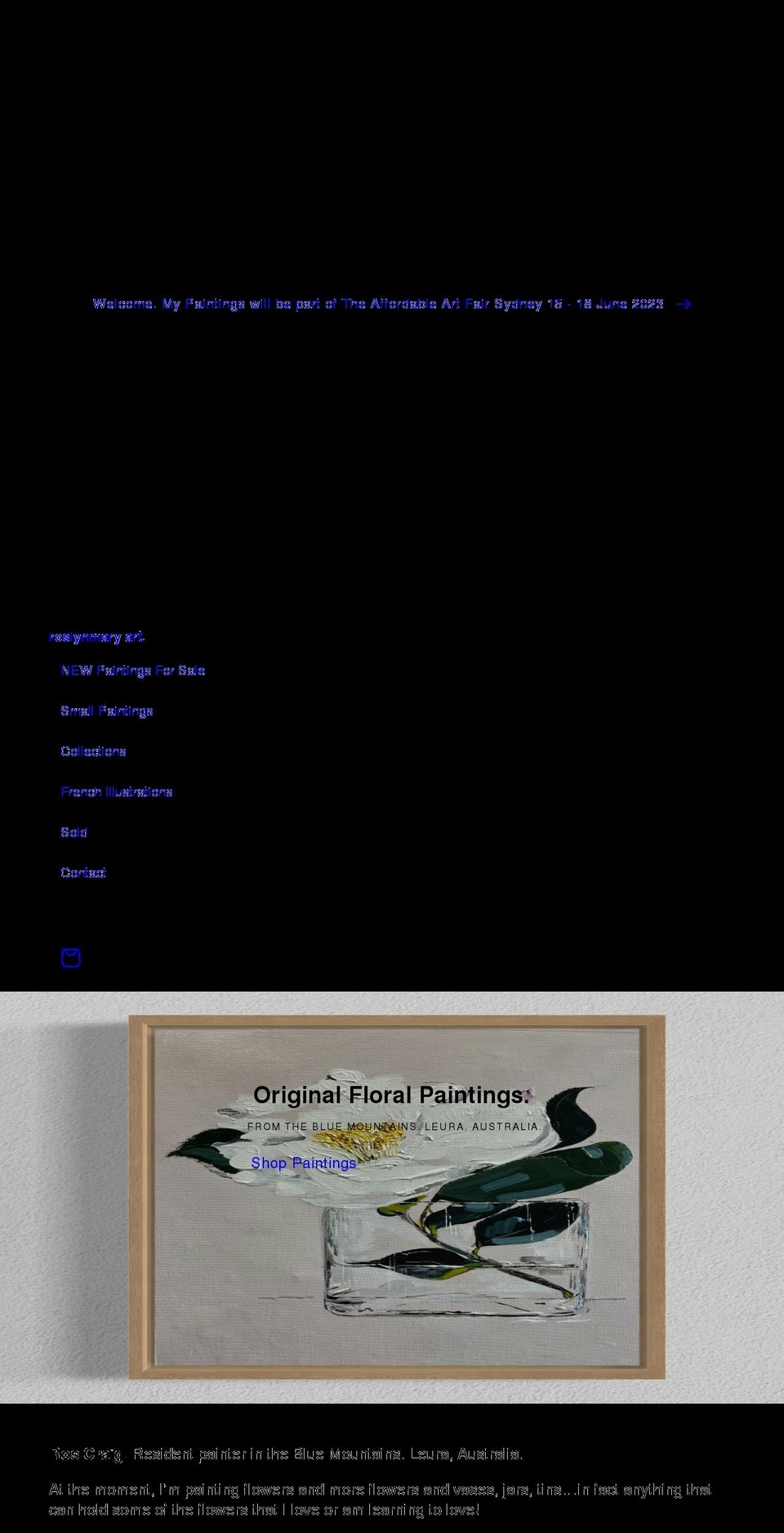 roslynmary.com shopify website screenshot