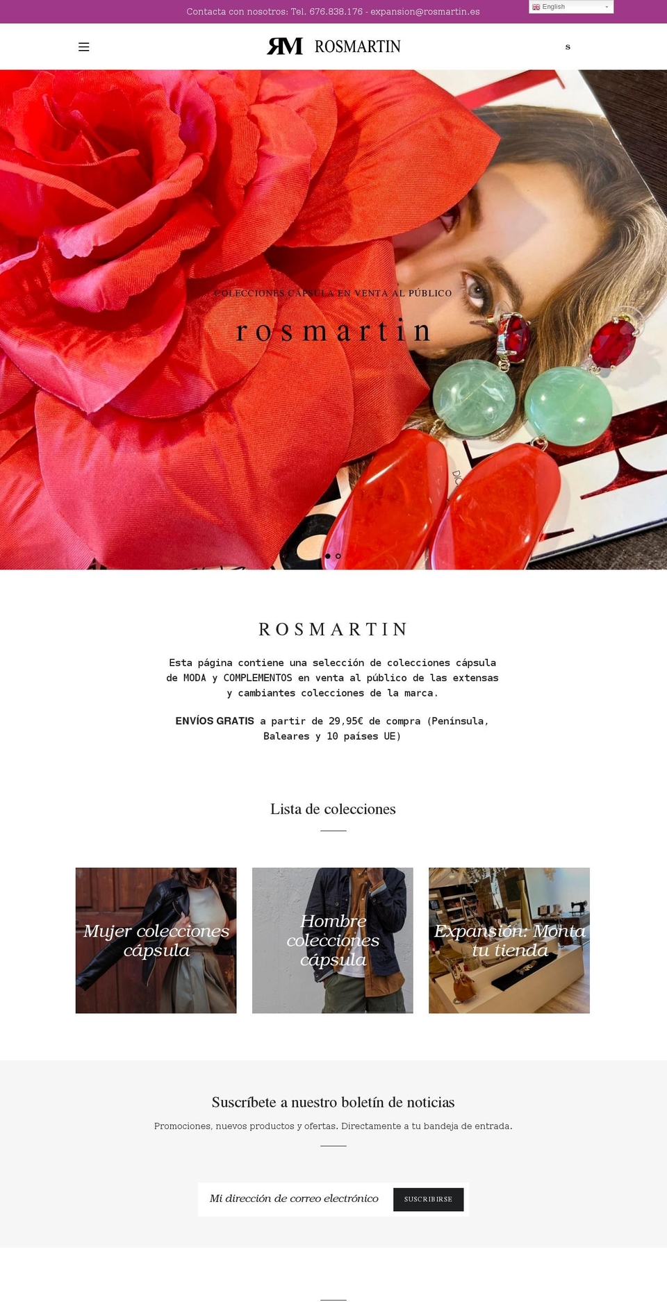 rosmartin-shop.com shopify website screenshot