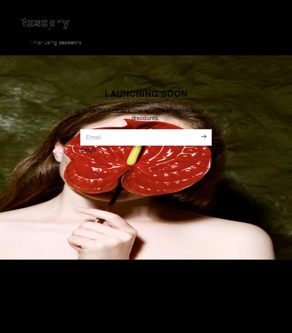 rosophy.com shopify website screenshot