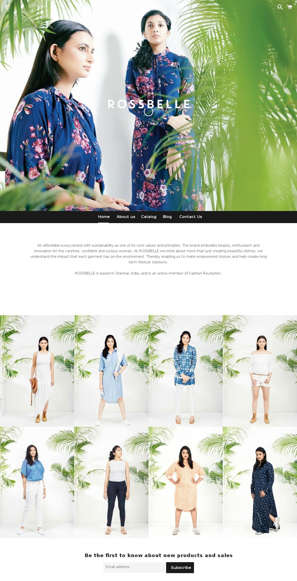 rossbelle.com shopify website screenshot