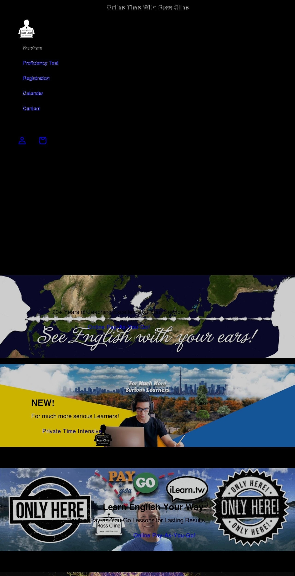 rosscline.com shopify website screenshot