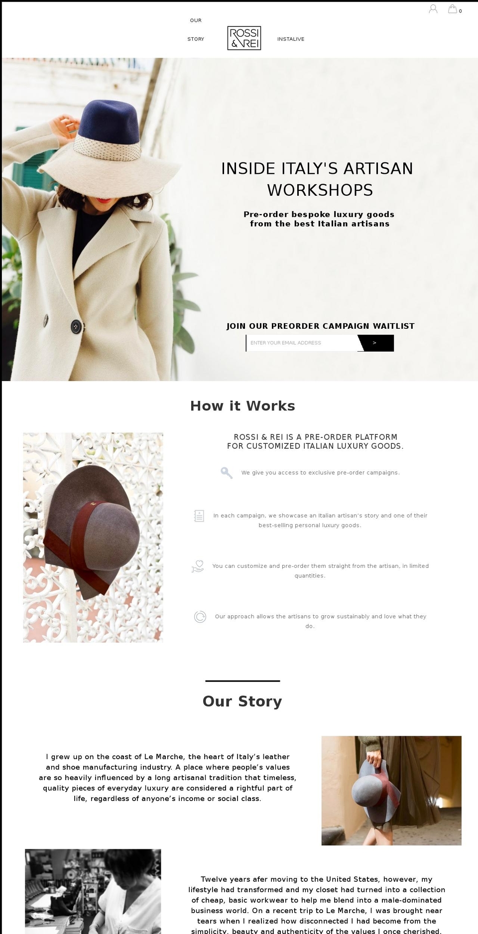 rossi-rei.com shopify website screenshot