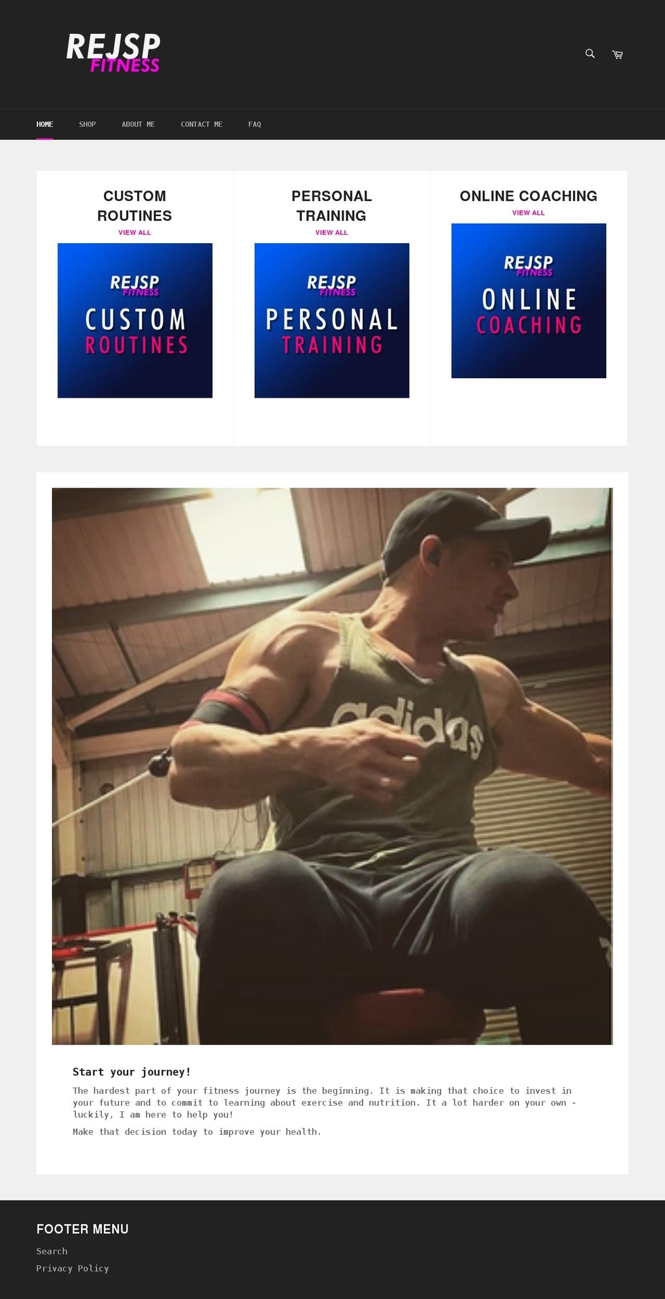 rossjasper.co.uk shopify website screenshot