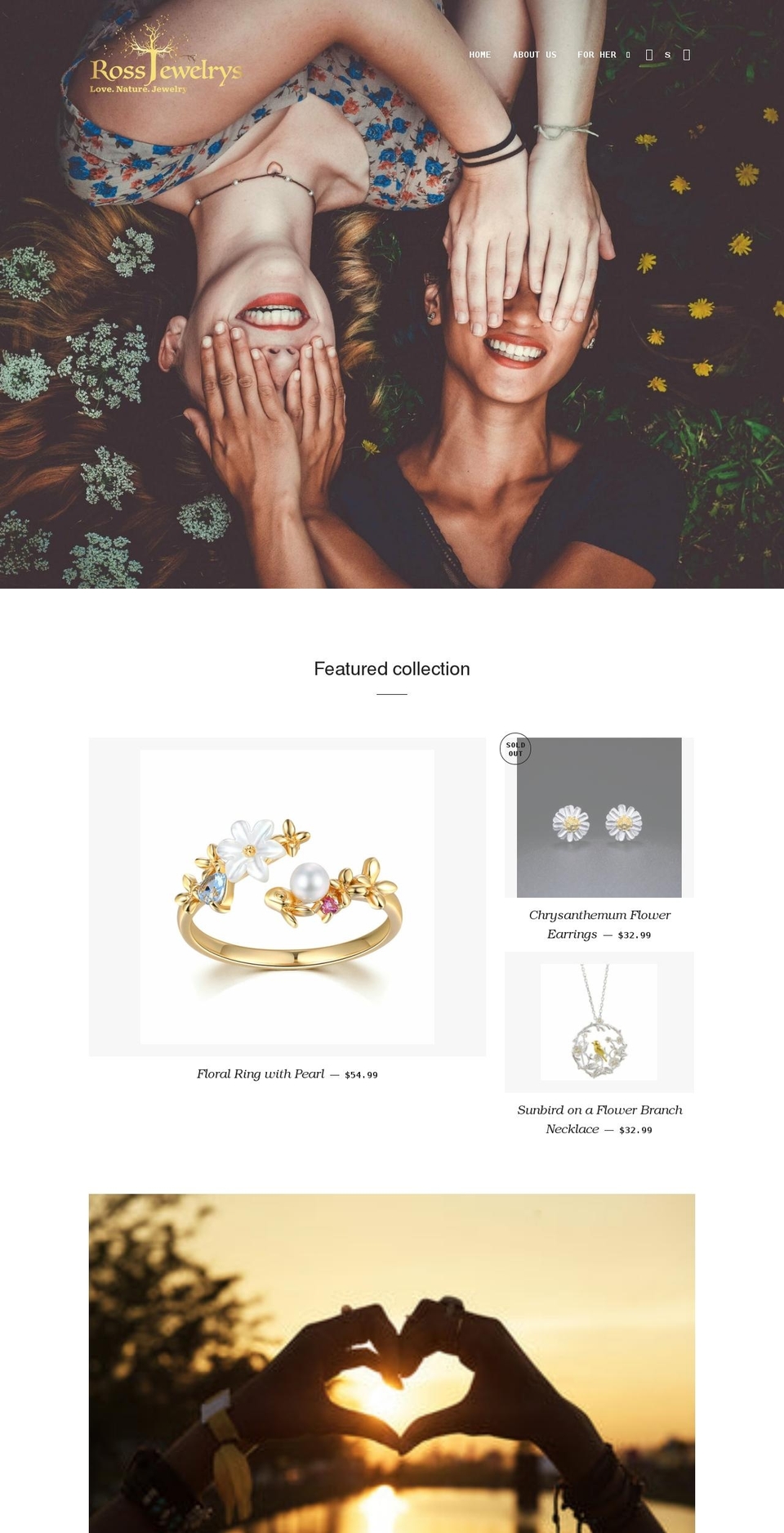 rossjewelrys.com shopify website screenshot