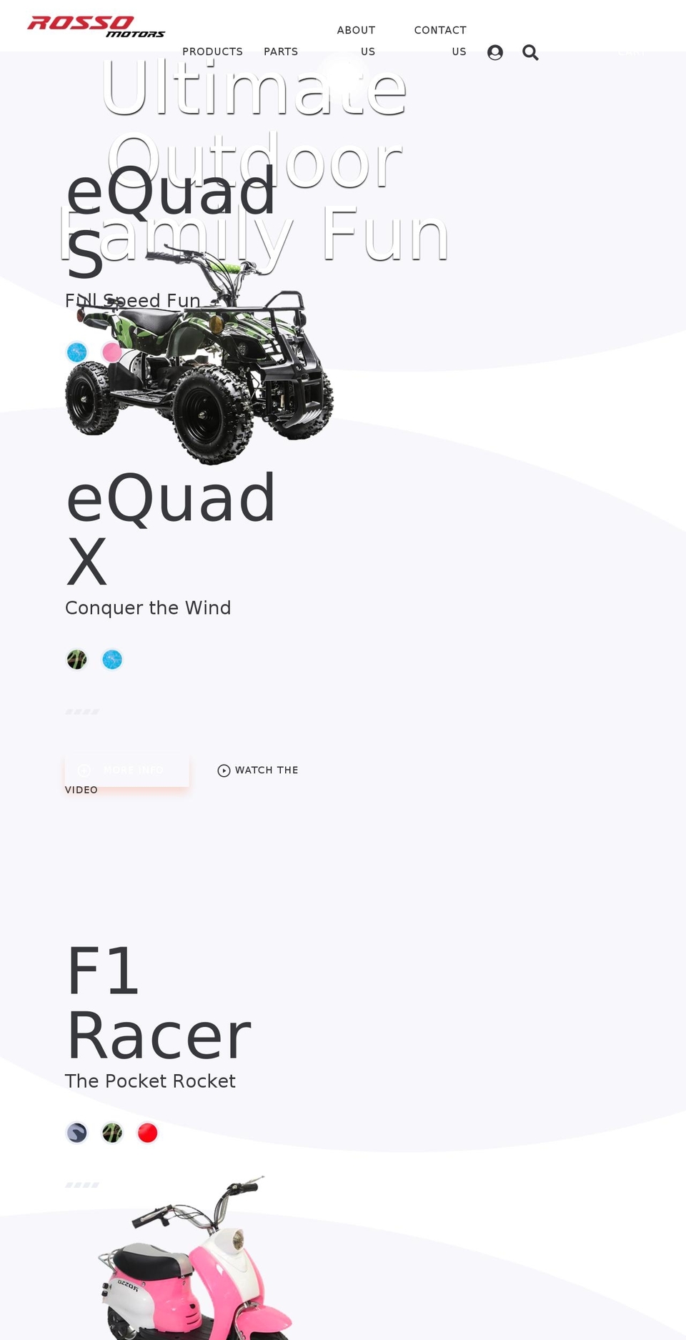 rossomotors.com shopify website screenshot