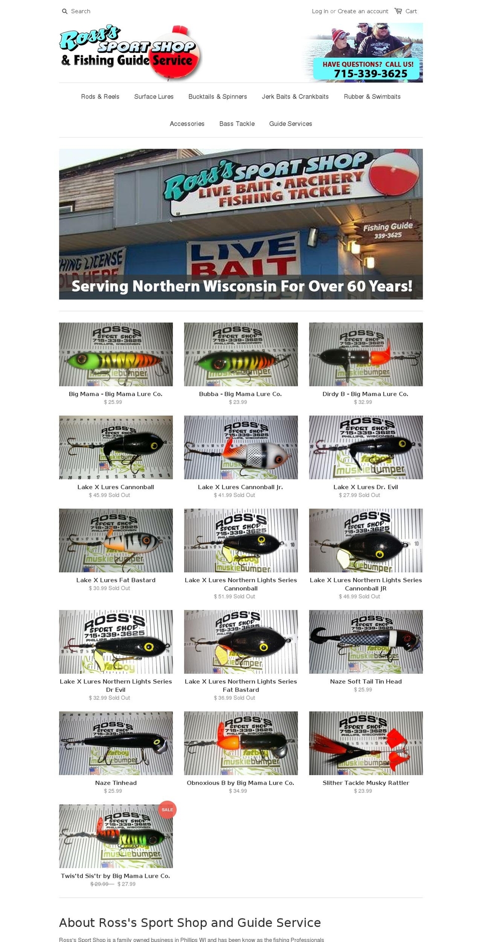 rosssonline.com shopify website screenshot