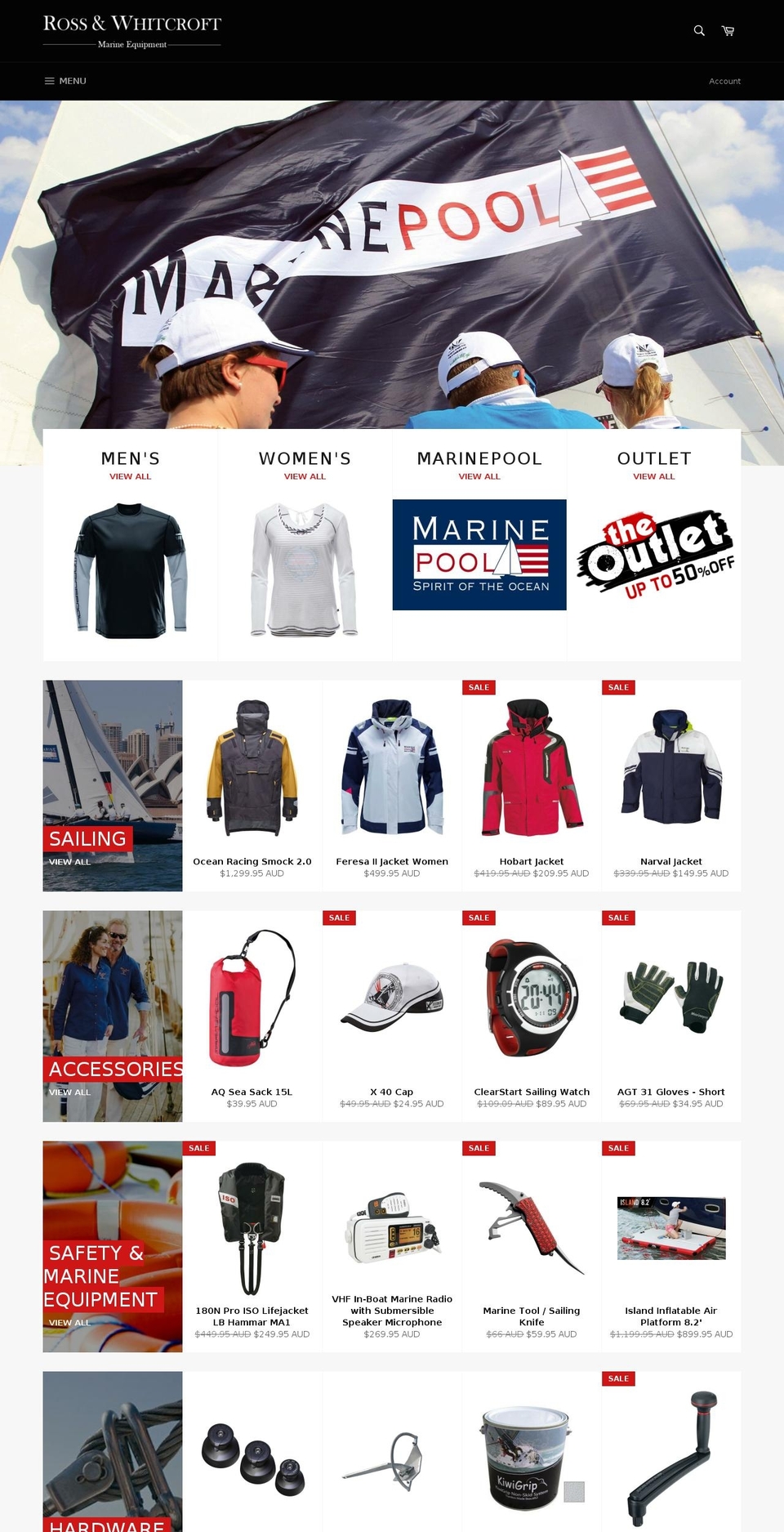 rosswhitcroft.com shopify website screenshot