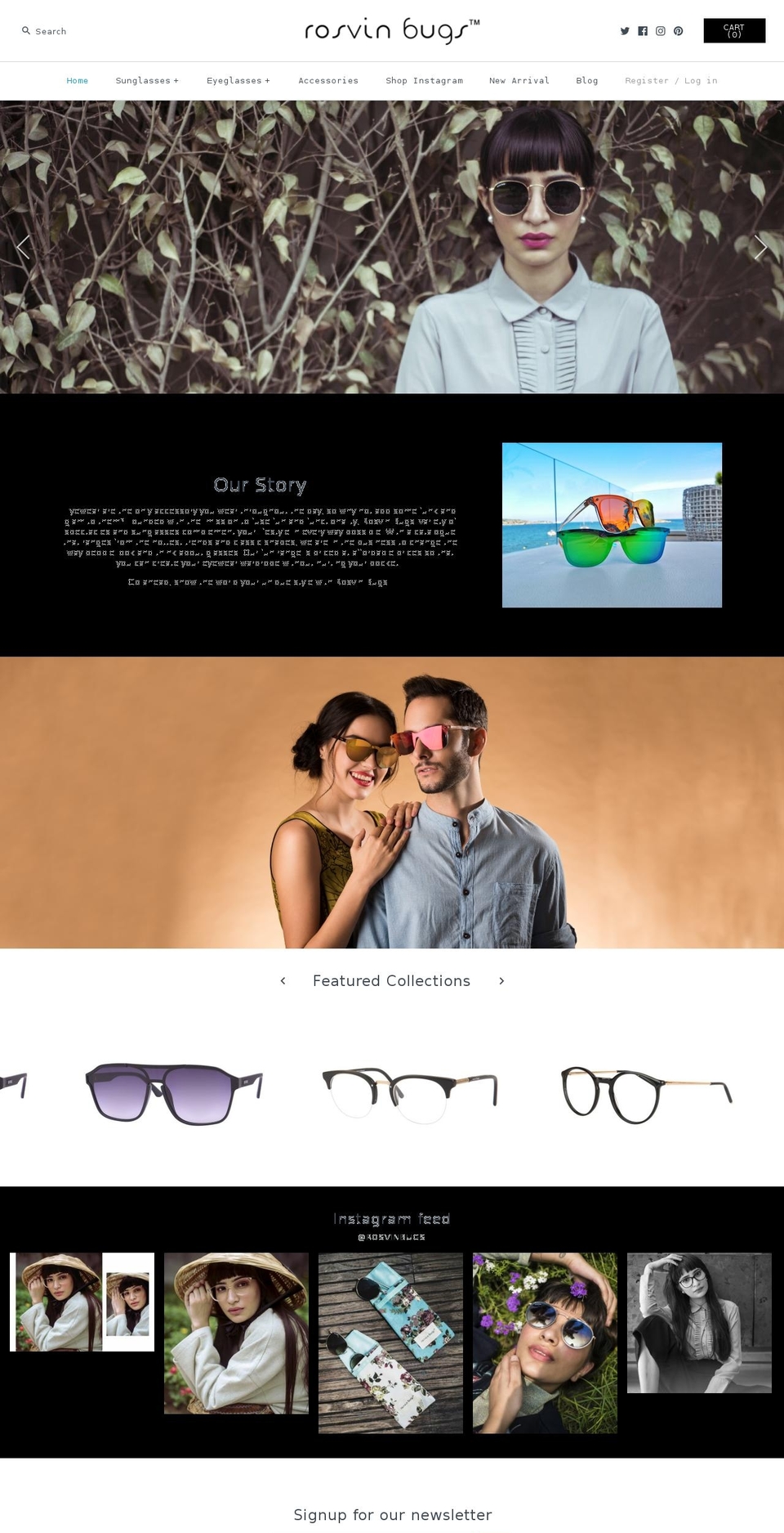 rosvinbugs.com — Shopify storefront screenshot
