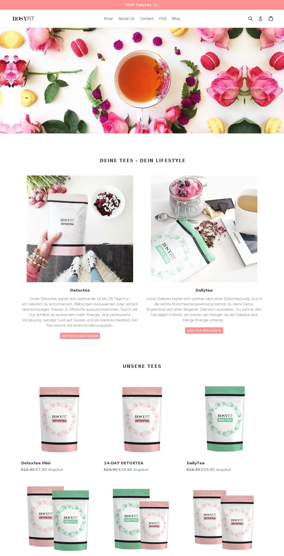 rosyfit.com shopify website screenshot