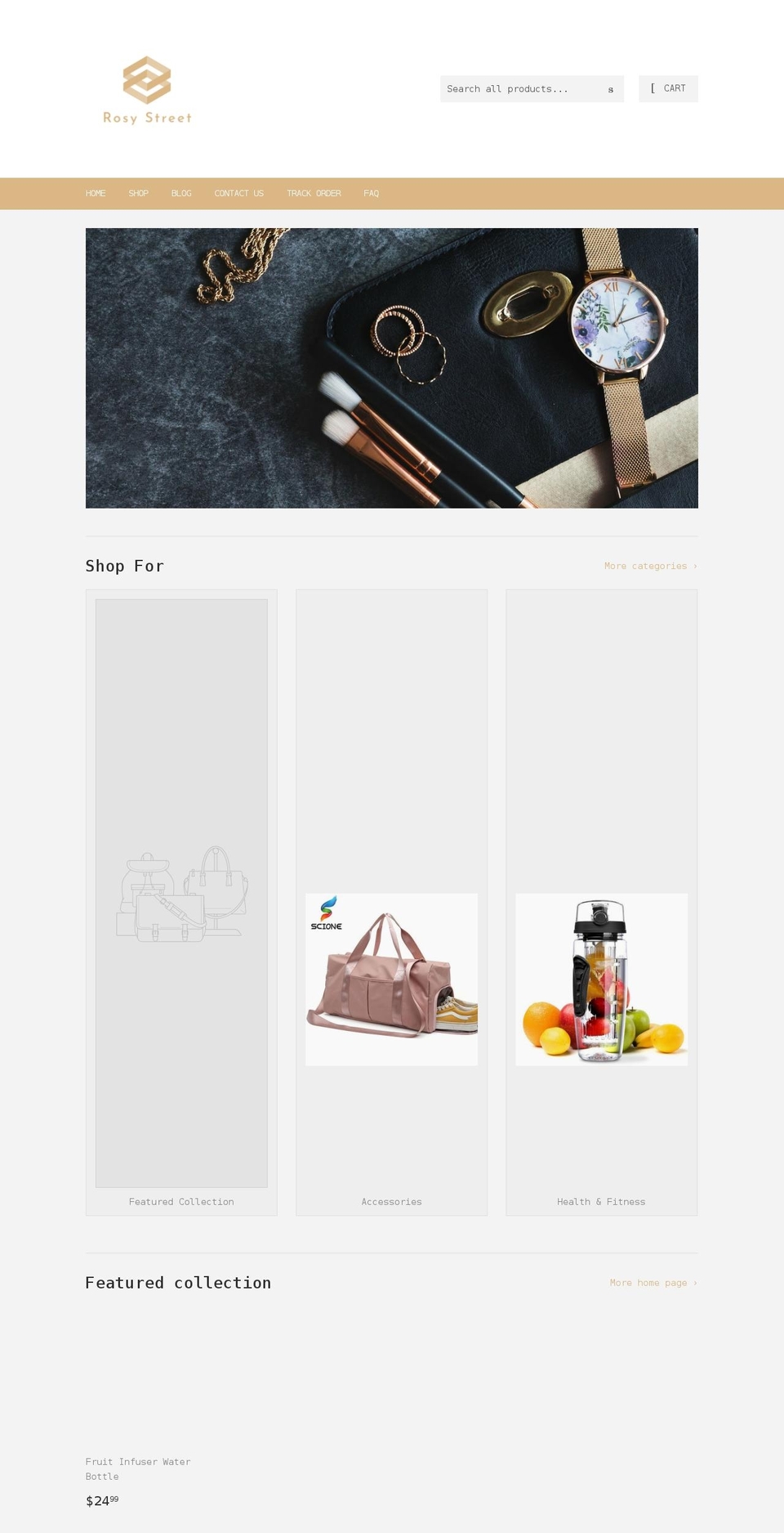 rosystreet.com shopify website screenshot