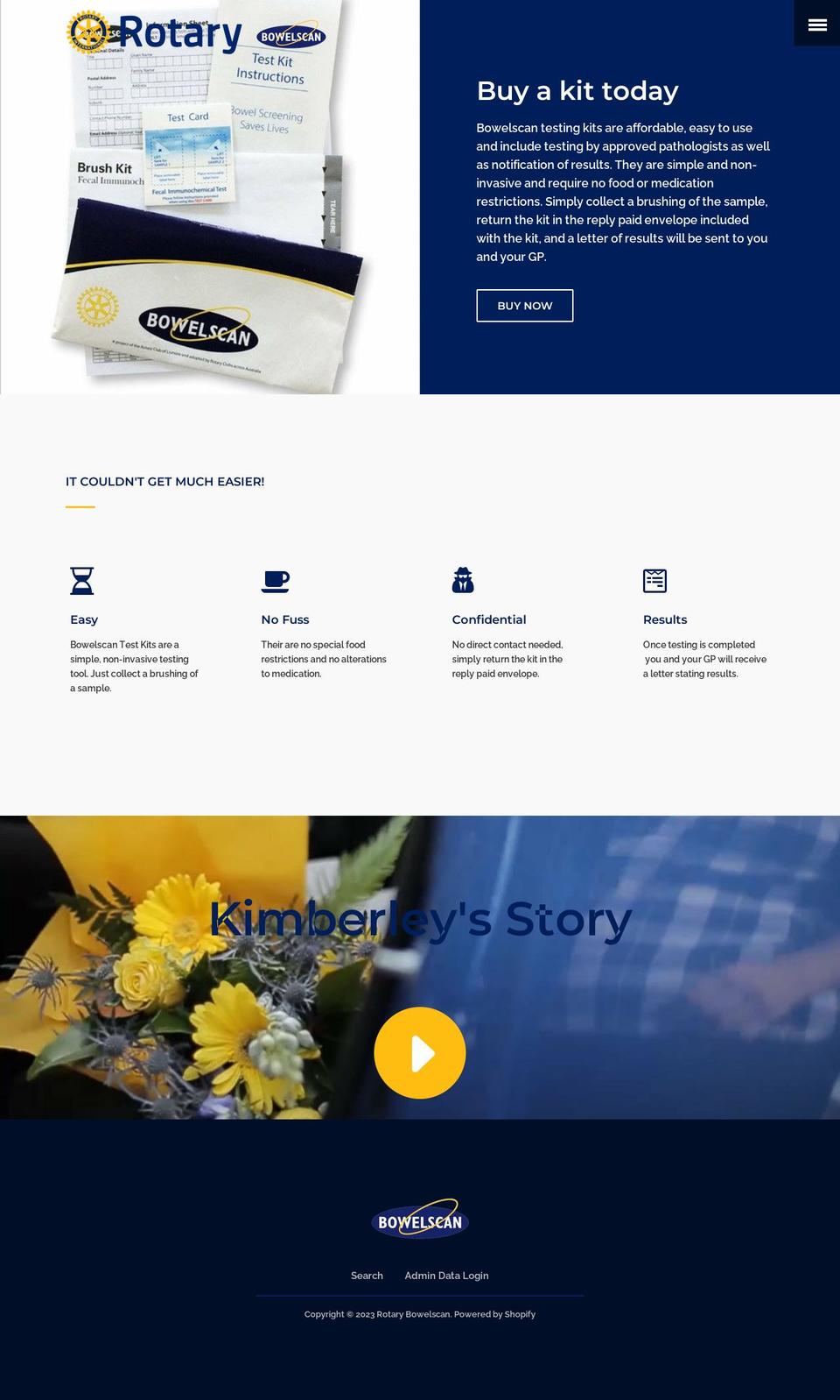 rotarybowelscan.com.au shopify website screenshot