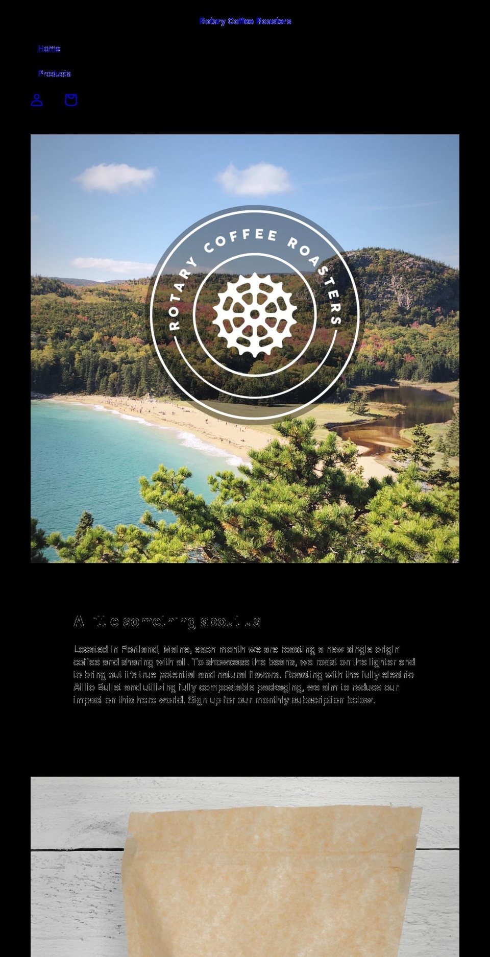 rotarycoffeeroasters.com shopify website screenshot