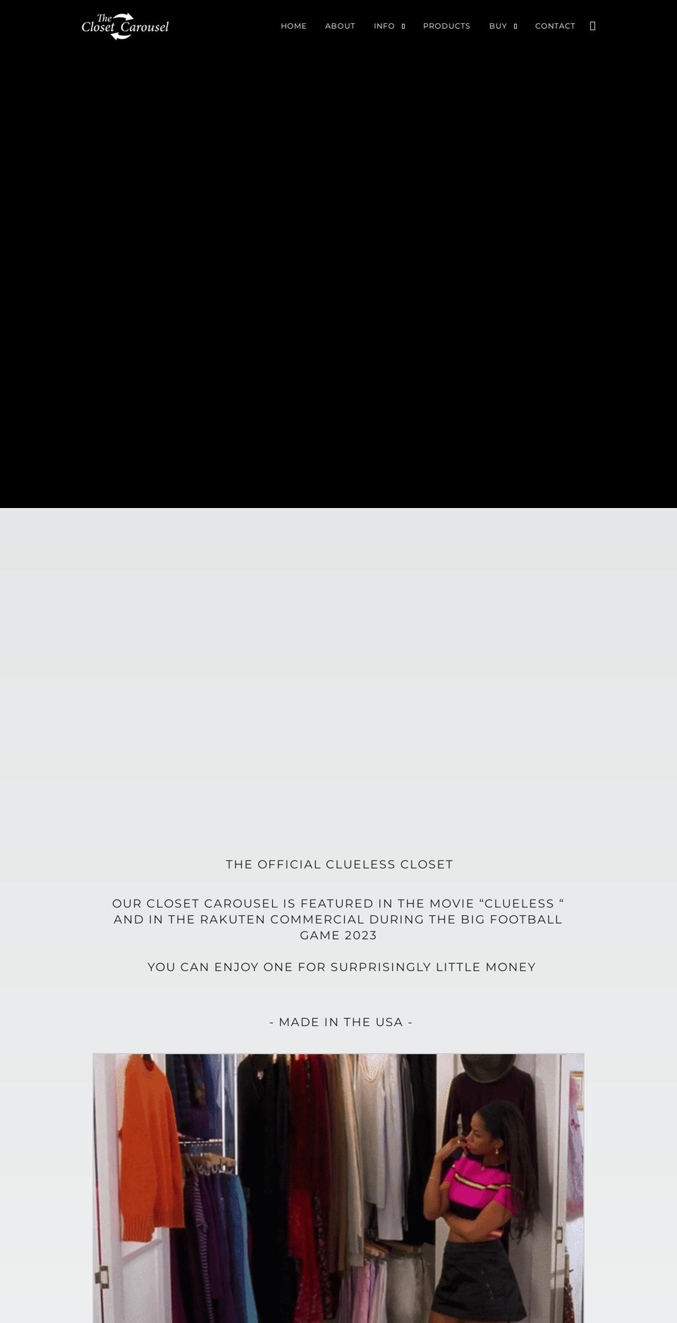 rotatingclosets.myshopify.com shopify website screenshot