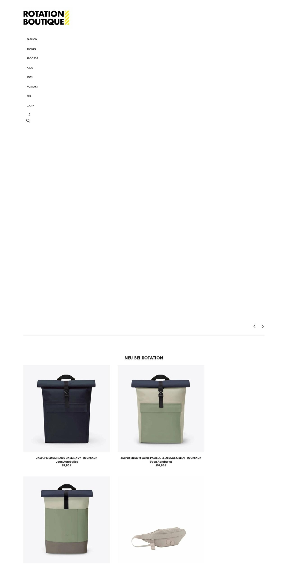 rotation-boutique.de shopify website screenshot