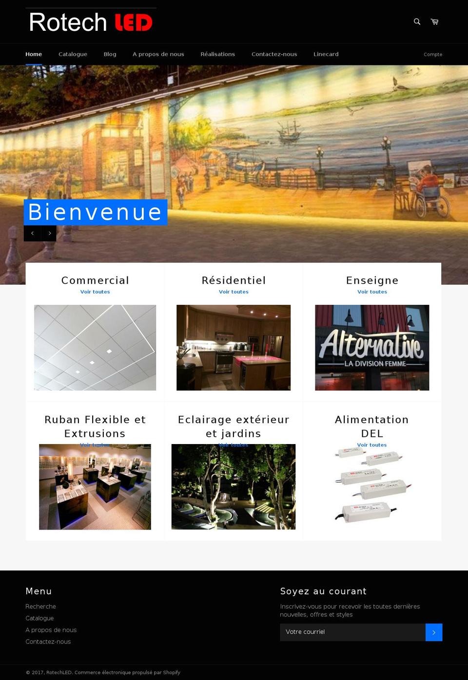 rotechled.com shopify website screenshot