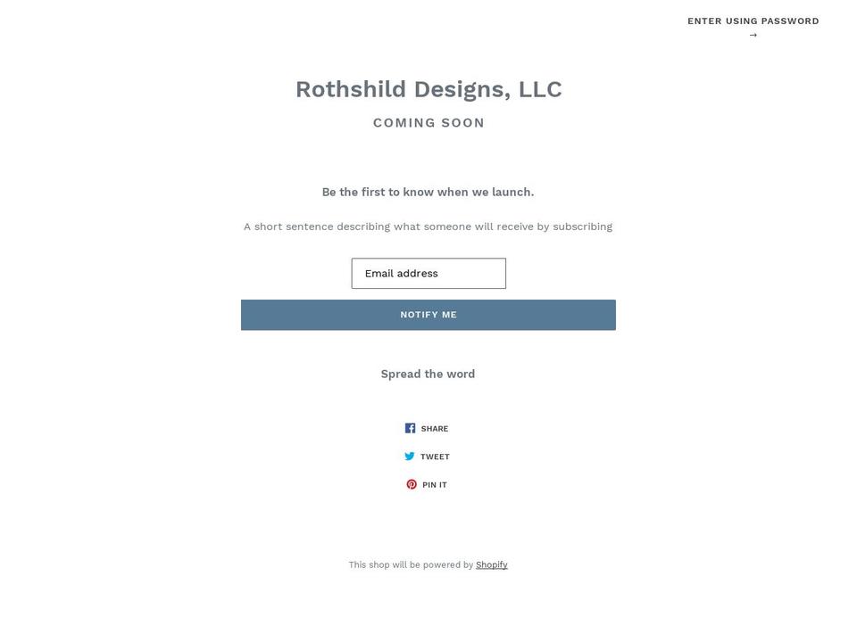 rothschildshop.com — Shopify storefront screenshot