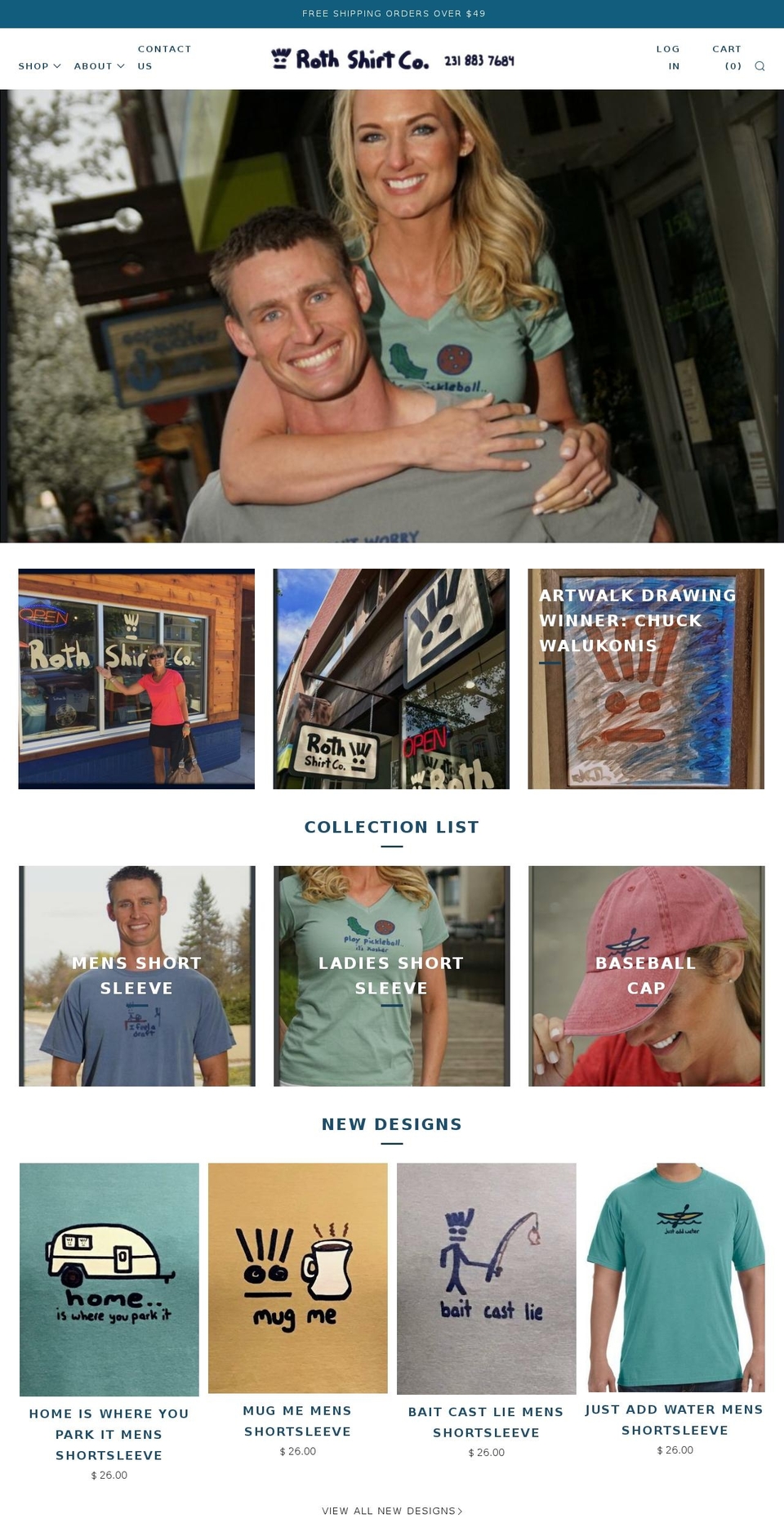 rothshirt.com — Shopify storefront screenshot