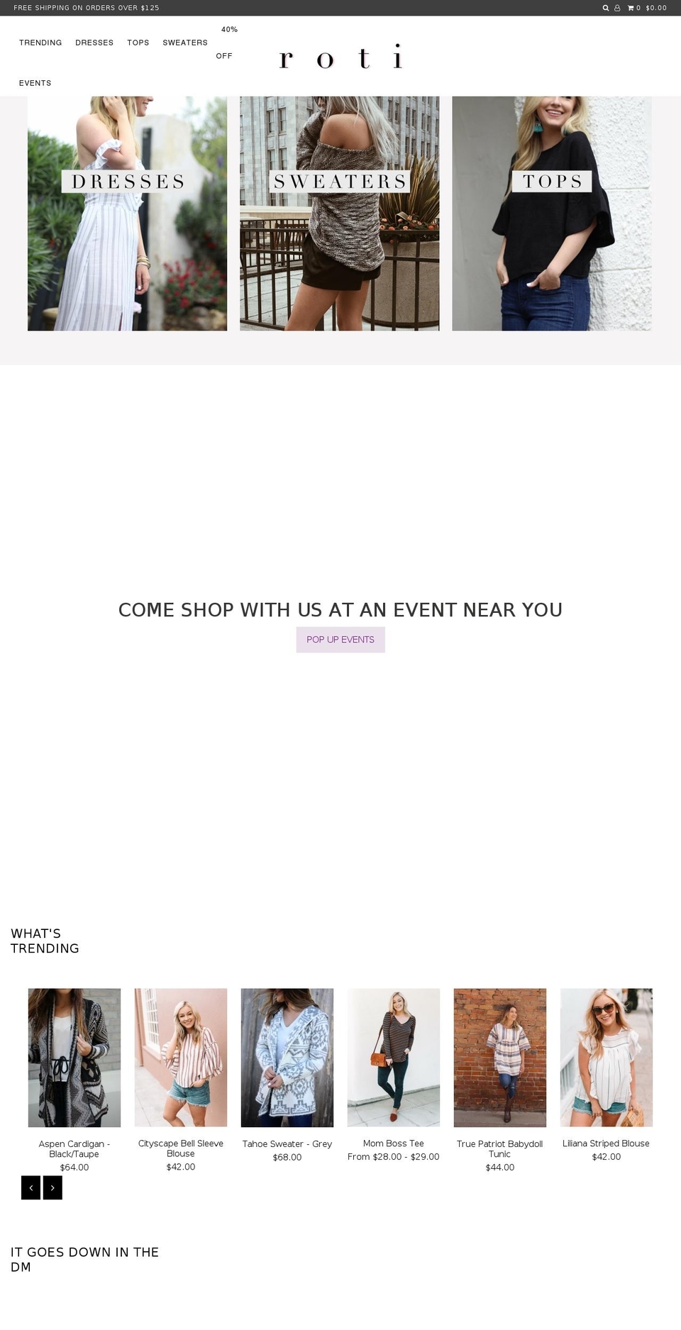roticollective.com — Shopify storefront screenshot