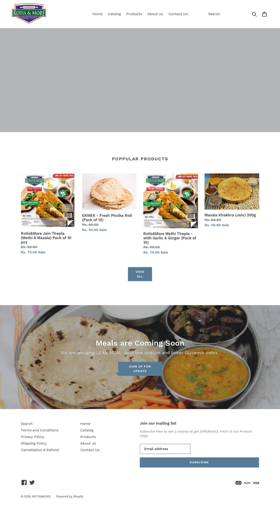rotiwali.com — Shopify storefront screenshot