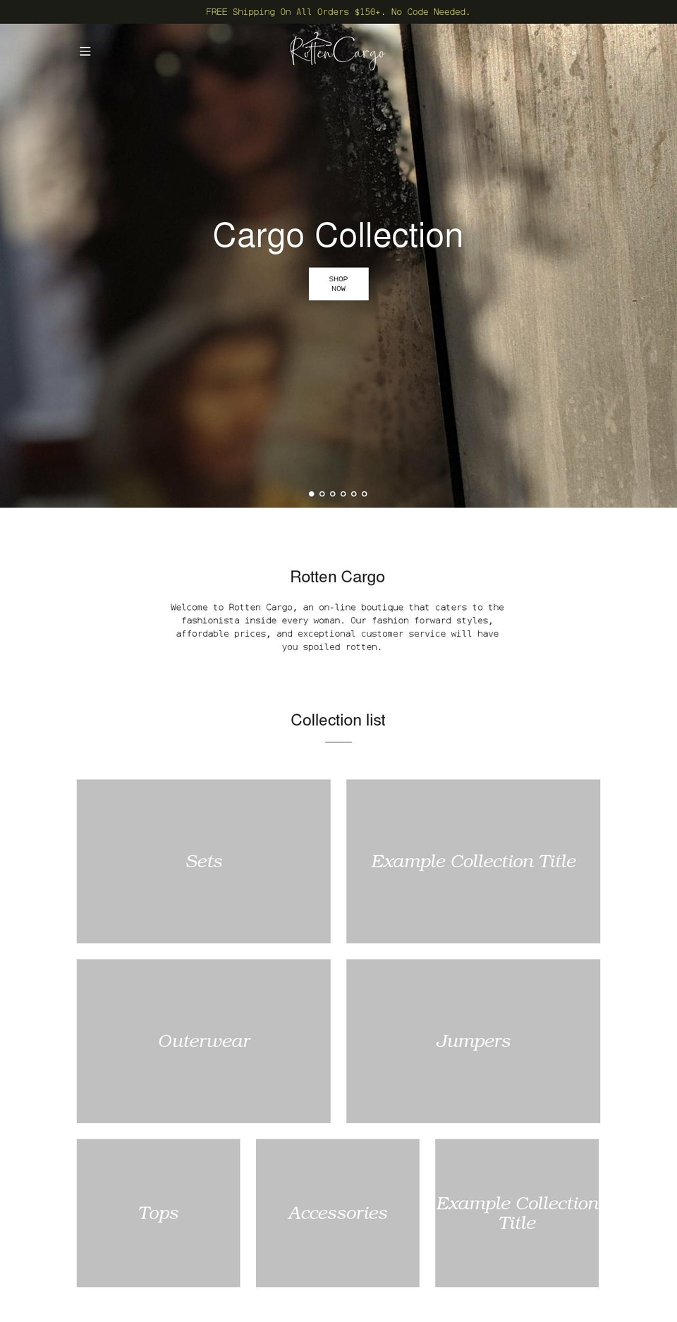 rottencargo.com shopify website screenshot