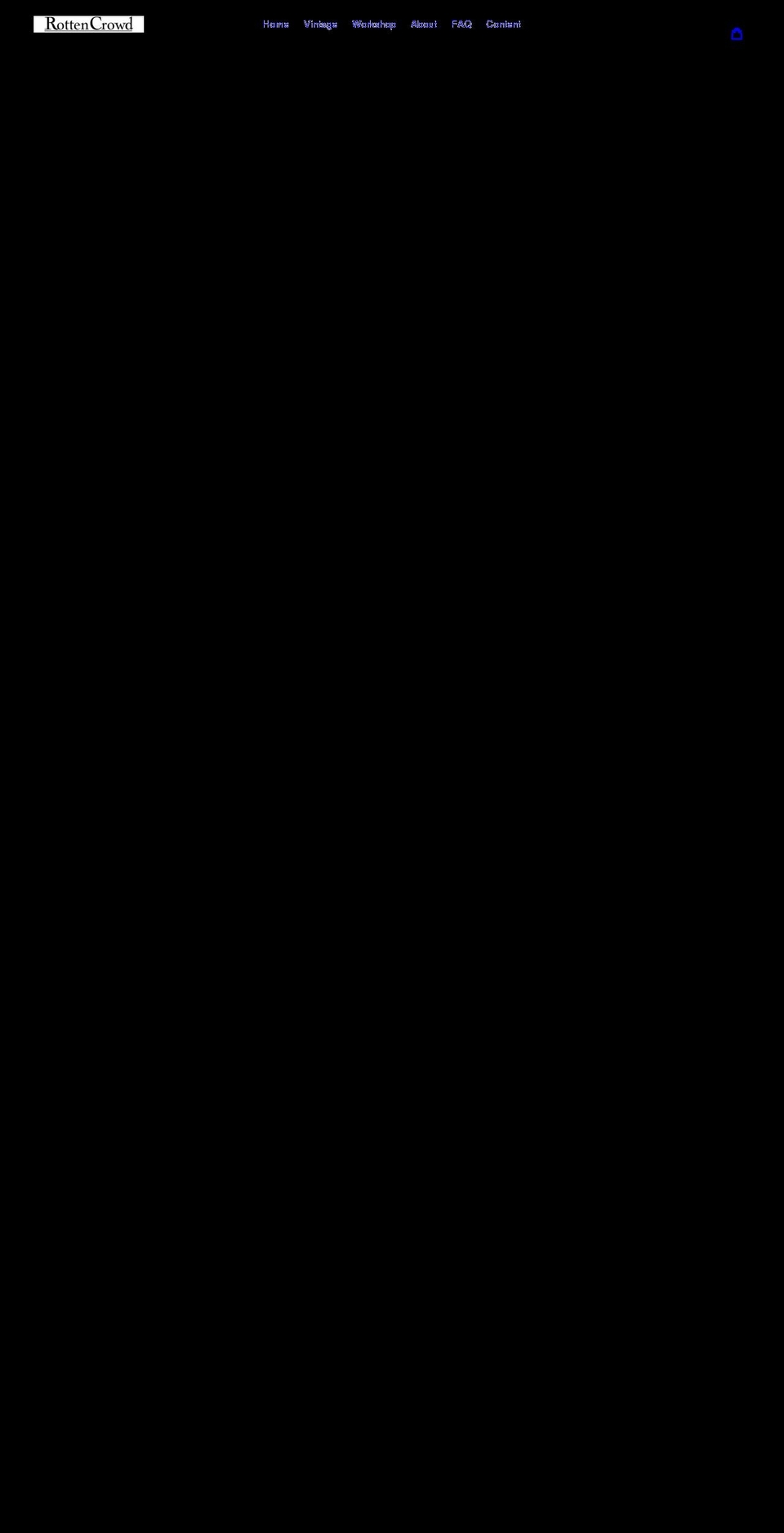 rottencrowd.com shopify website screenshot