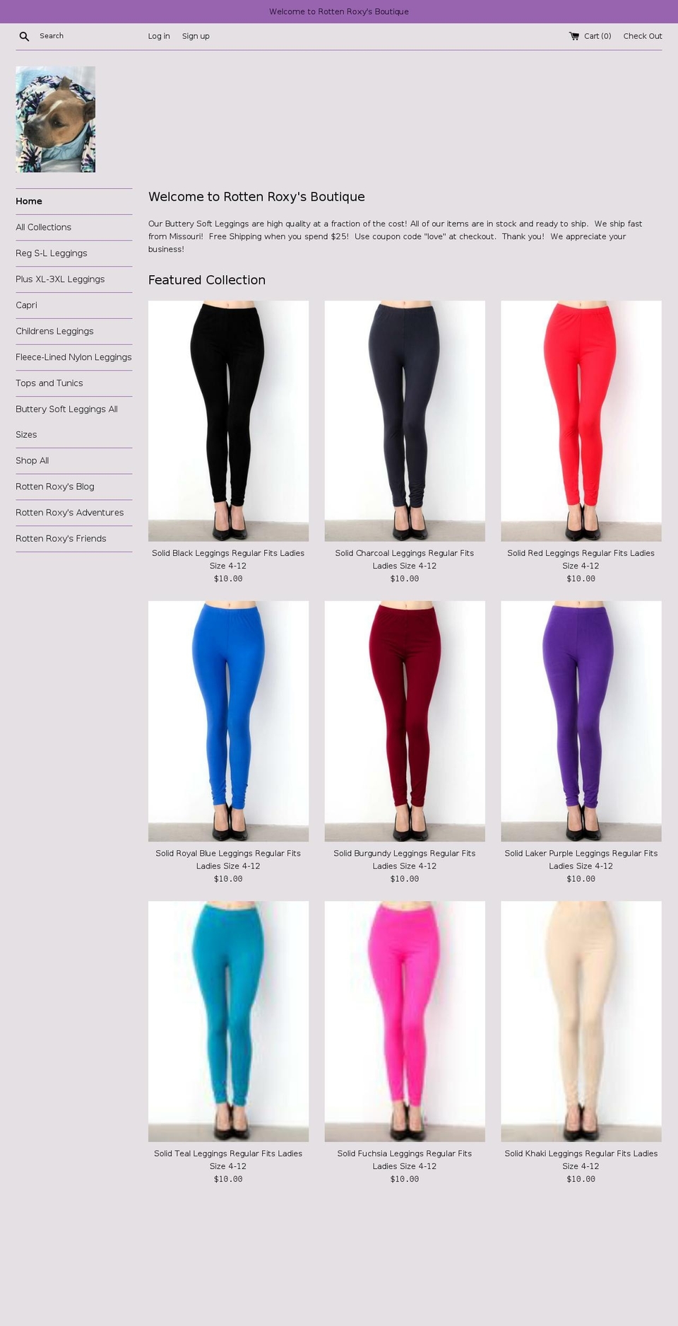 rottenroxy.com — Shopify storefront screenshot