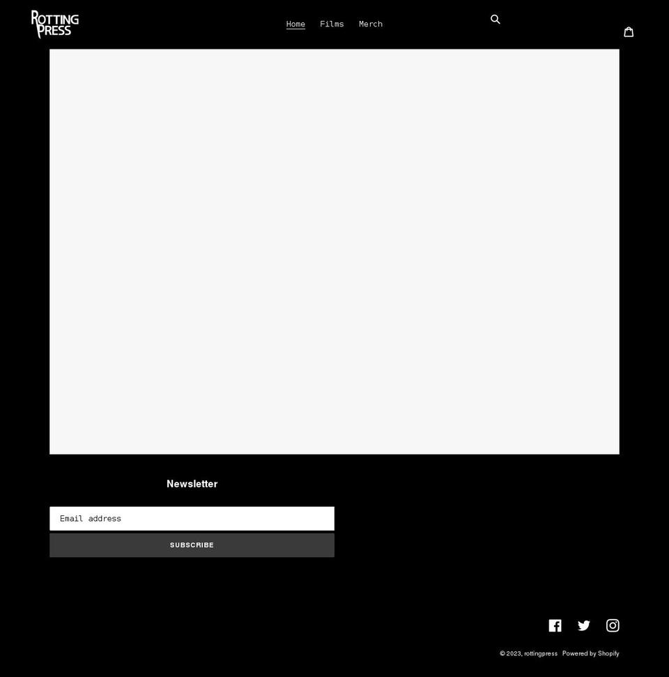rottingpress.com shopify website screenshot