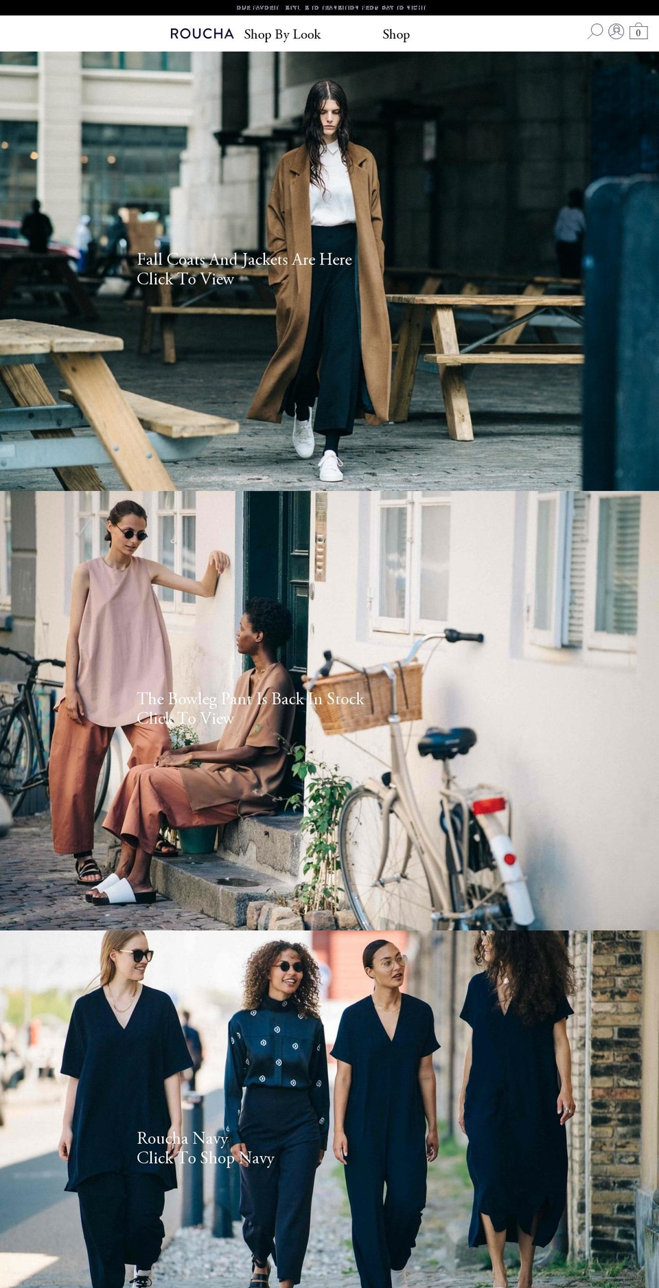 roucha.com shopify website screenshot