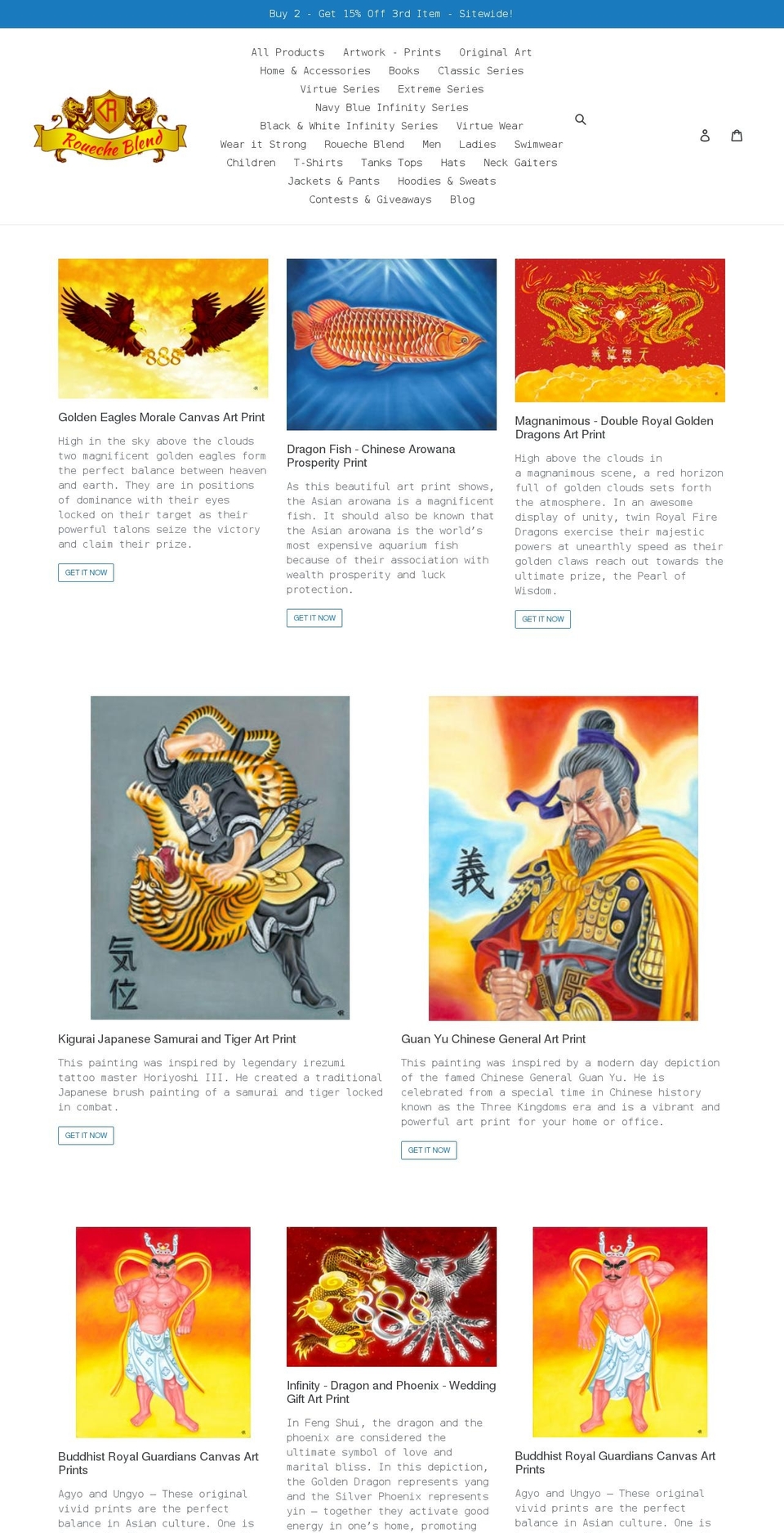 rouecheblend.com shopify website screenshot